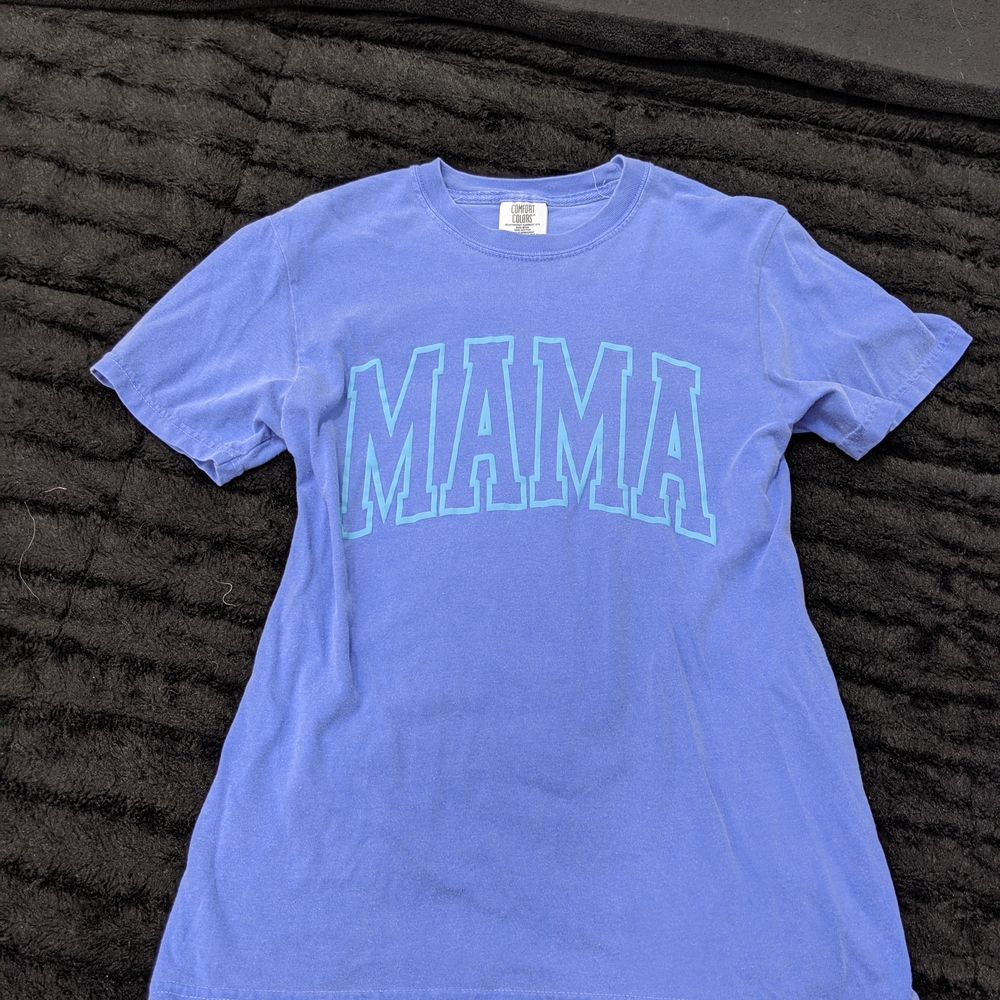 Comfort Colors Purple 'MAMA' Kids T-Shirt